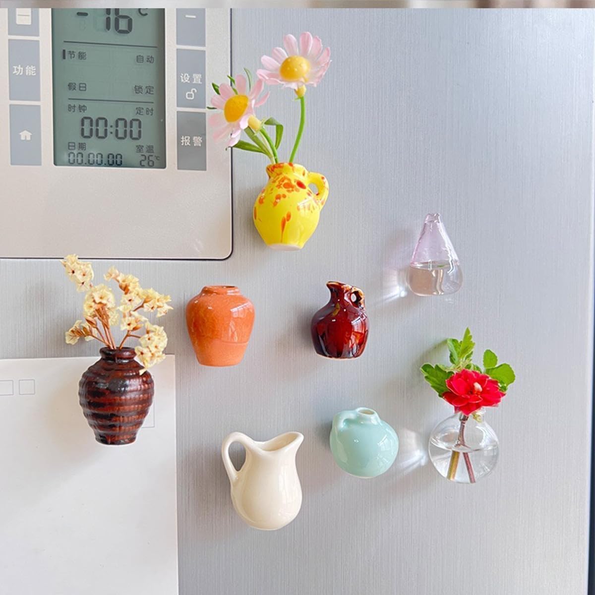 Bloom Magnets™ - 8 Piece Magnetic Vase Set