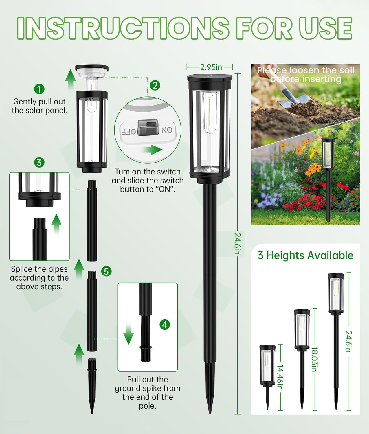 Solar Glow Path Lights